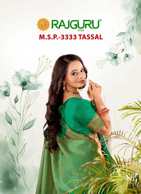 M.S.P. 3333 Tasaal By Rajguru Row Silk Narayanpet Saree Exporters In India
